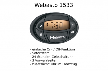 Plug&Play Umrüstsatz Standheizung Zuheizer + Webasto 1533 für VW