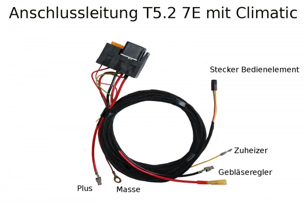 Plug&Play Umrüstsatz Standheizung Zuheizer + Webasto 1533 für VW