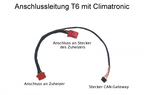Plug&Play Umrüstsatz Standheizung Zuheizer Webasto T100 für VW T6