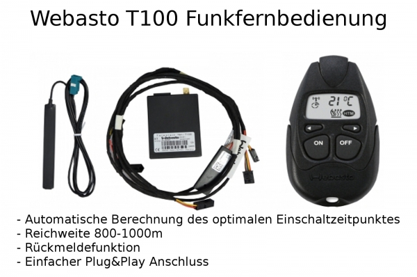 Standheizung Zuheizer Umrüstsatz Webasto Telestart T100 für VW T6